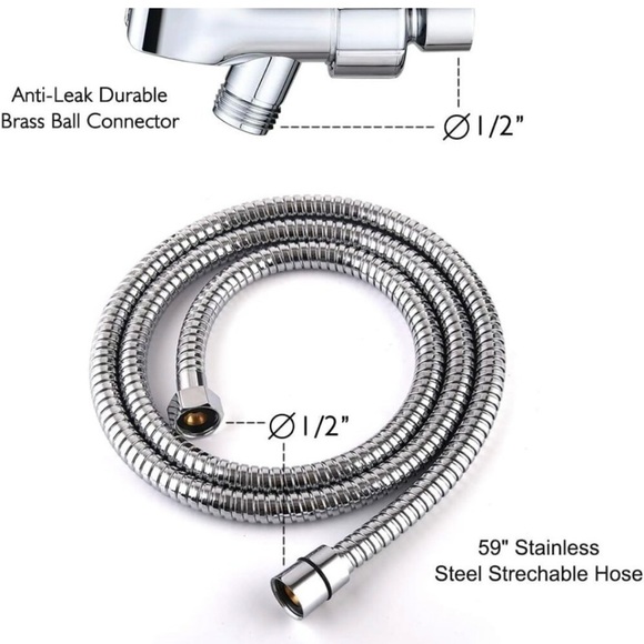 NEW GRICH Venus Shower Head with Handheld: 6 Spray Modes/Settings High Pressure - Picture 2 of 7